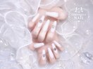 【スカルプ長さだしネイル】