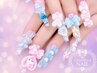 再来【チップ長さだし/LL迄】10本アートつけ放題 ¥14300→¥13800