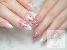 オトナネイル(otona nail)/押し花と手書き花のmixアート