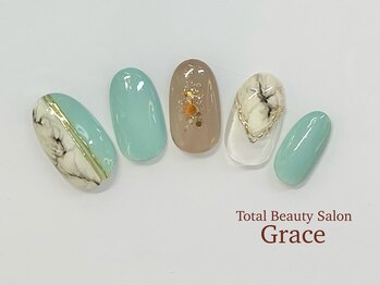 アイラッシュアンドネイルサロン グレイス(Grace)/大理石＆アクセサリーデザイン