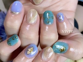 手書きアート/ニュアンスネイル