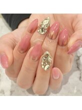 トータルビューティーローズ(Rose)/敷き詰めデザインネイル