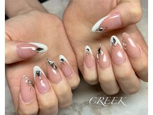 クリーク(CREEK)/自爪風エレガントフレンチ韓国