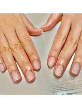 ホワイトネイル 難波店(WHITE NAIL)/シアーネイル/ポイントパール