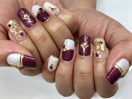 フラットフレンチ＆ゴールド