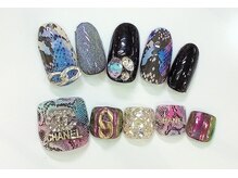 アーク(Ark)/パイソン柄ネイル★