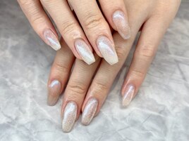 スカルプ＋マグネットネイル☆