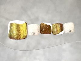 ブラウンマグネットネイル