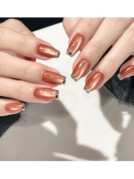 ビーカラフル 渋谷店(Becolorful)の写真/【個性派マグネットネイルが人気¥5990】シンプルだけどちょっと個性的!?抜群のセンスが光るデザイン多数♪
