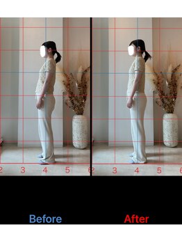 デップ 広島店(DEP)/体験レッスン1回での姿勢変化♪