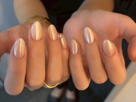 パールの輝き/オーロラネイル