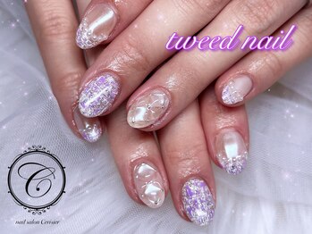 セリシール(Cericier)/【パラジェル】冬ツイードネイル