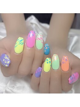 モモ 妙典店(Momo)/パステルネオン×アニマル柄