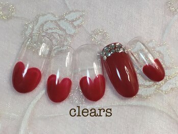 ビューティーネイルサロン クリアーズ(Clears)/ハートフレンチネイル