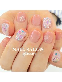 カラフルシェルネイル