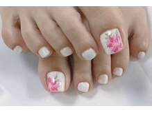 ネイルサロン ビューティーマジック 川口店/フラワーフットネイル