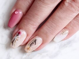 春らしいフラワーネイル♪