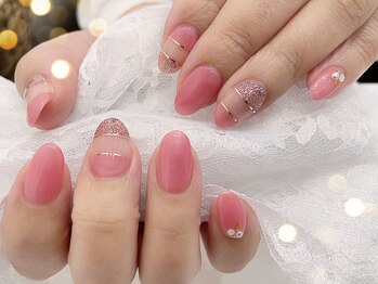 ディアリリー(Dia Rily)/春のピンクネイル