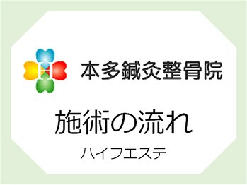 本多鍼灸整骨院/【小顔矯正エステ】施術の流れ