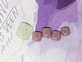 ネイルライフ(NailLife)/冬フットデザイン