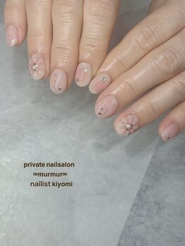 プライベート ネイルサロン マーマ(murmur)/ぷっくりフラワーデザイン