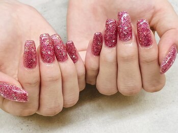 ネイルサロン ドゥ(Nail Salon Doux)/【ほり】キラキラワンカラー
