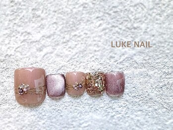 ルークネイル 恵比寿店(LUKE NAIL)/キラキラフットマグネット　秋冬