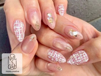 ネイルズガッシュ 武蔵小山店(NAILsGUSH)/冬ネイル/ツイード/マグネット