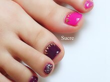 シュクル(Sucre)/秋のフットネイル☆ハロウィン
