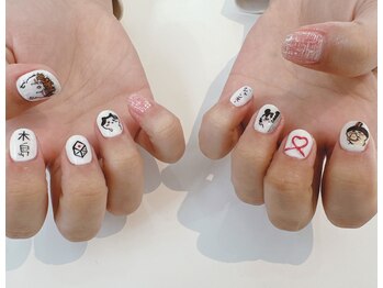 アトリエ ペーニクルス(Atelier Peniculus.)/推しネイル　ちいかわ　ツイード