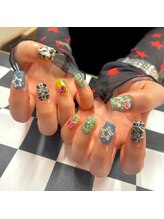 モレリア 心斎橋店(morelia)/チェック柄ネイル