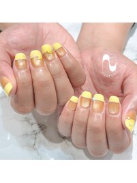 レモンネイル/夏ネイル