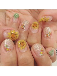 ひまわりネイル☆