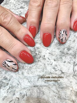 プライベート ネイルサロン マーマ(murmur)/レオパードネイル