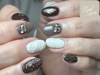 ネイルセッション(nail session)/チョコクランチネイル