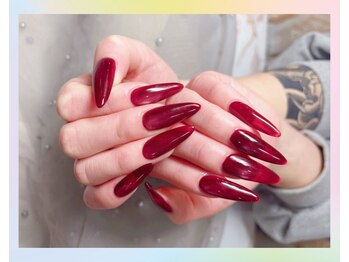 センシー ネイル スタジオ(Sensy Nail Studio)/ワンカラーの長さだしネイル