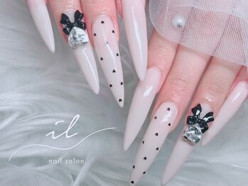 イル 神戸店/ロングネイル×ハートホロ