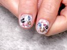流行りのホロフラワーネイル