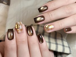 チェックネイル