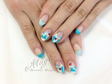 ネイルサロン ビューティーマジック 川口店/ハートフレンチ