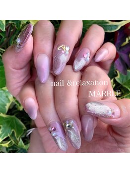 ネイルアンドリラクゼーション マーブル(MARBLE)/つけ放題¥7700