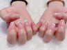 【NEWOPEN価格】ハンド★チーク+マグネットグラデフレンチ/ベースカラー1色付