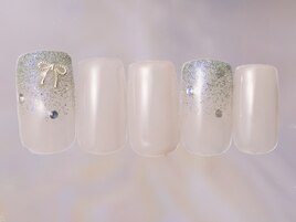 ラメグラシルバーリボン￥7980