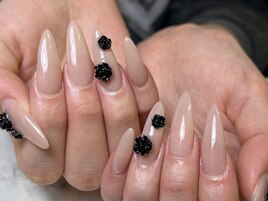 シンプルロング＋薔薇