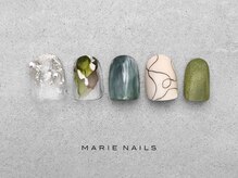 マリーネイルズ 表参道店(MARIE NAILS)/定額￥8000 くすみカラー　1124b