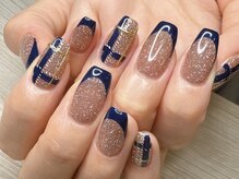 スワロンネイル 名古屋店(SWALLON NAIL)/フラッシュ×チェック柄