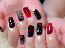 ダリア トータルビューティー(Daria. total beauty)/黒ネイル　推しカラー　茅場町
