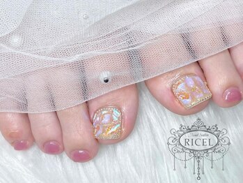 リシェル 原宿店(Ricel)/フット オーロラ埋め尽くし♪