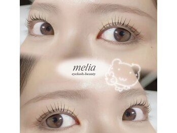 メリア 岡山駅前店(melia)の写真/パリジェンヌラッシュリフト ¥4,000 根元からしっかりと立ち上げてまつ毛を長く美しく見せます♪
