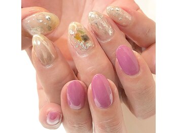 グラマラス アンジェアイ 荻窪店(glamourous ange eye)/アシンメトリーネイル